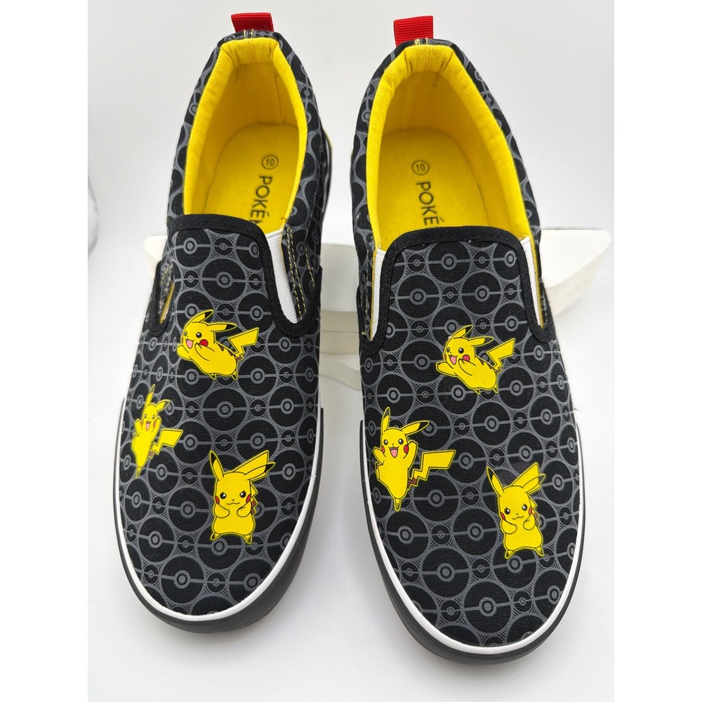 Ground Up Pokemon Pikachu Slip-On Canvas Sneakers Mens 10